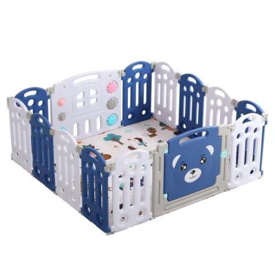 China Hot Sale 2022 Modern Times New Fence Folding Eco Friendly Baby Safe Playpen Plastic Fence for sale