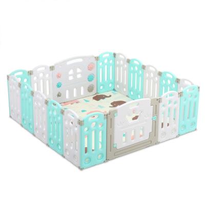 China Durable Foldable Design Baby Safety Play Customized China Manufacturer Plastic Baby Kids Playpen Fence for sale