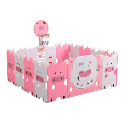 China Wholesale Price Kids Baby Playpen Durable Multifunctional Plastic Barrier Safety Playpens for sale