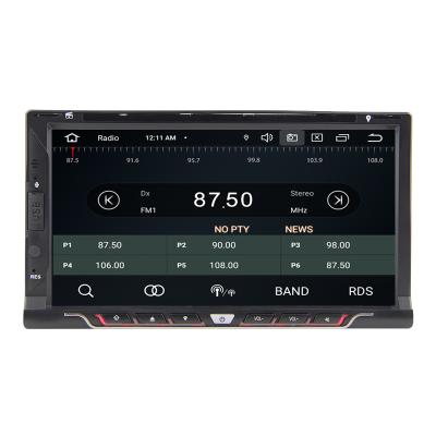 China Chinese remote control manufacturer sells universal 6.95 inch touch screen radio with GPS navigation car DVD player for sale