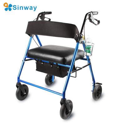 China Bariatric Heavy Duty Extra Wide Bariatric Rolling Rollator Walkers With Wheels for sale