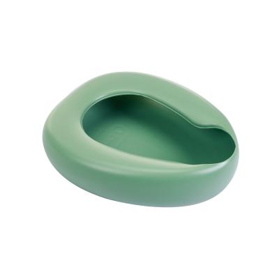 China Removable Hot Sale Green Plastic Adult Bed Pan Used For Commode Chair for sale