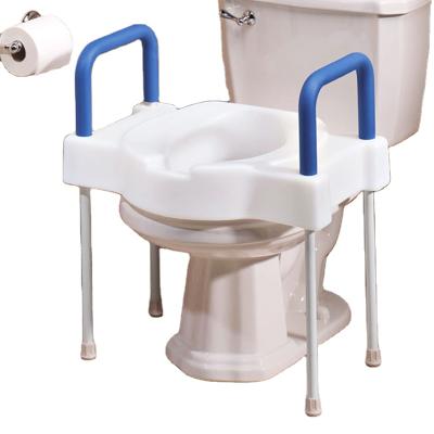 China 3 In 1 Free Standing Raised Commode Chair Toilet Seat With Arms And Legs for sale