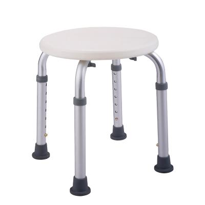 China Bathroom Anti-Corrosion Equipment Adjustable Round Bath Chairs Shower Stool For Elderly for sale