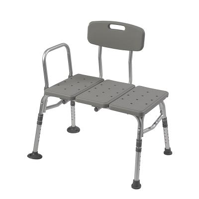 China Comfortable Height Tub Transfer Bench Adjustable Plastic Shower Chair for sale