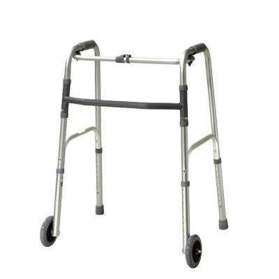 China Home-used Adjustable Lightweight Folding Handicap Walkers With Wheels for sale