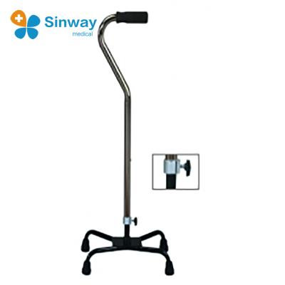 China Adjustable cane with 4 legs tripod cane with small base and four legs of WS96014 for sale