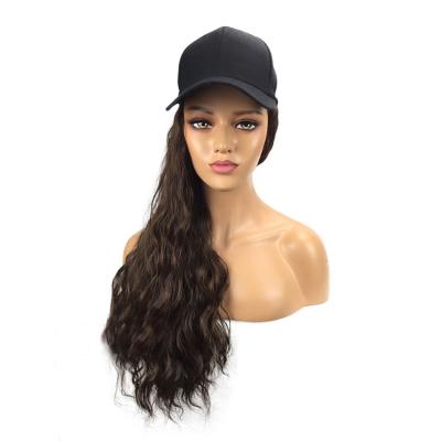 China 2021fashion Wig JOINT Colorful Hair Baseball Cap Women Funny Hat With Hair for sale