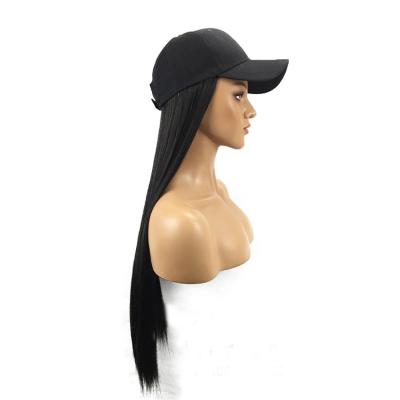 China Summer Adult Women Wig Braid Baseball Hat COMMON Human Hair Baseball Cap for sale