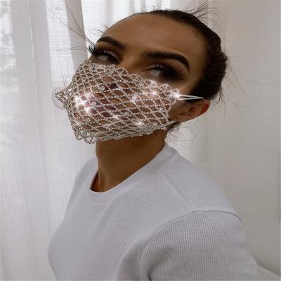 China ZQ052 Wholesale Eco-Friendly Rhinestone Crystal Mask for sale