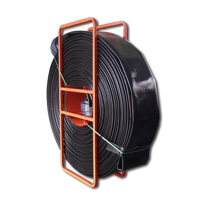 China High quality 12inch high flexible extruded through weave tpu polyurethane layflat water supply bottom pipe for sale