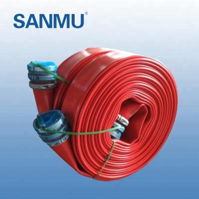 China SUNMOON Different Kinds Of Grainger Flexible 6 Inch Lay Polyurethane Layflat Hose 200psi for sale