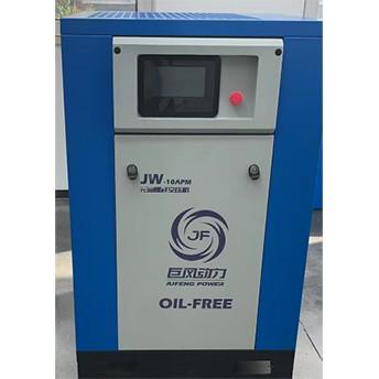 China 7.5KW 10hp Compressor de ar de parafuso sem óleo Lubrificação por água Compressor de ar de parafuso sem óleo à venda