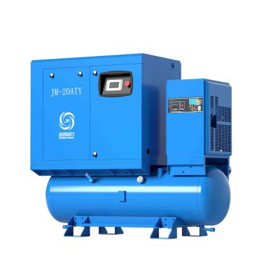 China Industrial Combined Screw Compressor Air / Water Cooling Customized for sale