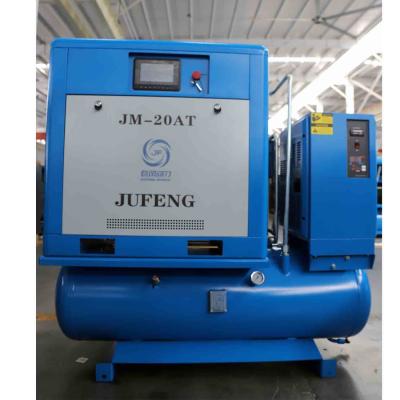 China Factory Price 15kw 4-In-1 Integrated Screw Air Compressor With 300L Tank en venta