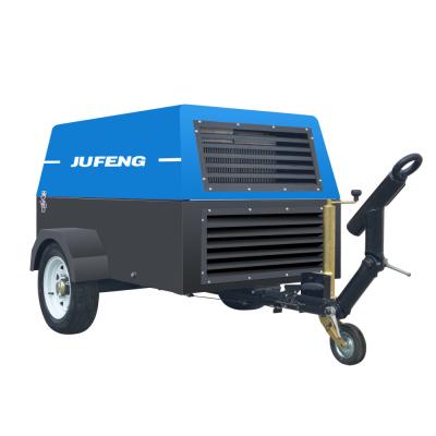 China 23kw 85 - 125 Cfm Portable Diesel Air Compressor With Smart Controller Te koop