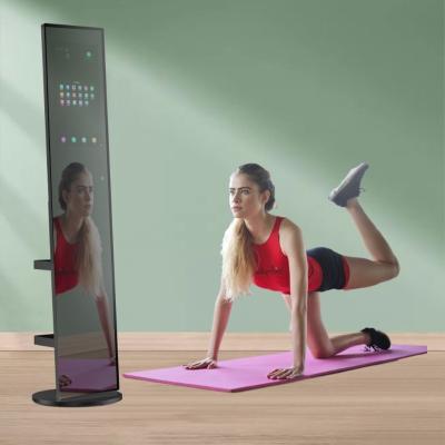 China Intelligent Body Smart Home Fitness Mirror Touch Screen Normal Interactive Gym/Home Room Workout With App for sale