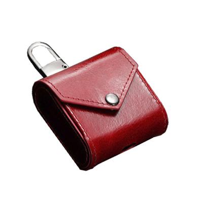 China Exquisite PU Leather Case For Airpods Shockproof Protector For Airpods Case Suitcase Shape for sale