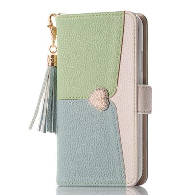 China 2021 Unique Unique Wallet Phone Cases For Oppo A73 / Oppo Reno 4F, Women PU Leather Mobile Case With Tassel, OEM Welcome for sale