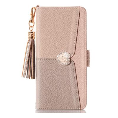 China Anti-fall Splice Leather Wallet Flip Mobile Phone Cover Case For Google Pixel 6 , Google Pro 6 Case for sale