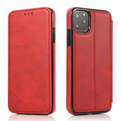 China Hot Selling Anti-fall Flip Cover Magnetic Pu Leather Cell Phone Wallet Leather Case For Iphone 12 mini 13 6 7 8 pro max X XS XR 11 for sale