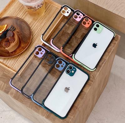 China Luxury Splicing Shock Proof Protective Shockproof Phone Full Cover For iPhone 12. Transparent Phone Case For iphone 12 for sale