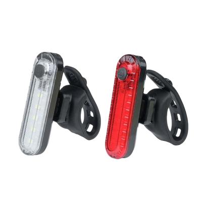 China Necessary Bicycle Front Rear Bike Light USB LED Rechargeable Bicycle Light Equipment USB Rechargeable Light For Outdoor Cycling Bicycle Cycling Light for sale