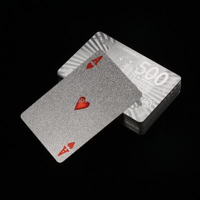 China Entertaiment Playing Cards Custom waterproof black grid pvc plastic playing cards gifts blank poker cards manufacturer for sale