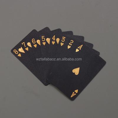 China Entertaiment Playing Cards Factory Price Custom Printing Full Color Front And Back Side Paper Poker Playing Card With Logo shuffler Casino Gold Foil Black for sale