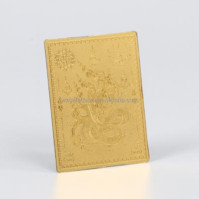 China Entertaiment Playing Cards Custom Printing Waterproof Plastic Buddha Poker Cards Black Gold Plated Plastic Pvc Poker Waterproof Black Playing Cards for sale