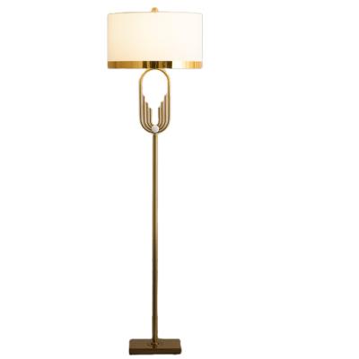 China Modern Nordic Floor Lamp Standing Table Light Modern Floor Lamp With Fabric Shade Minimalist Floor Lamp for sale