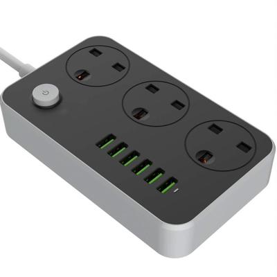 China ABS extension lead with USB slots, power strip surge protector, power strips for sale