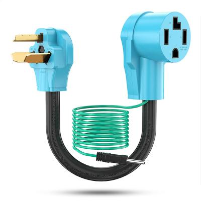 China Home Appliance Dryer 3 Adapter 4 Prong Plug Dryer To Prong Cord Convert NEMA 14-30P To 14-30R for sale