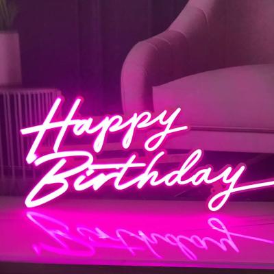 China LANDSCAPE Favorite Led Flex Rope Light 12v Ultra Thin Happy Birthday Neon Neon Sign for sale