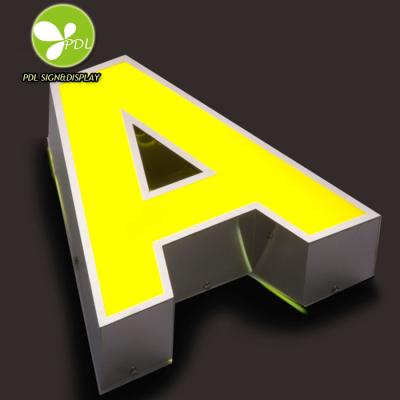 China New Buildings Stainless Steel Antirust Custom Led Letter Sign China Wholesale for sale