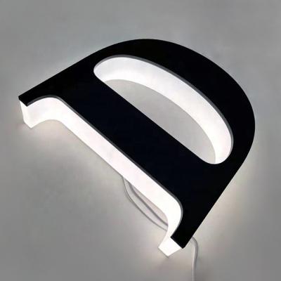 China Factory Supplier Electronic Signs Stainless Steel LED Backlit Letters Metal.screws for sale