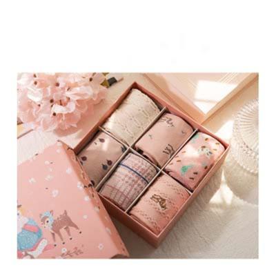 China Christmas socks autumn and winter new products women's socks ladies 6 pairs of gift box women's socks cotton wholesale for sale