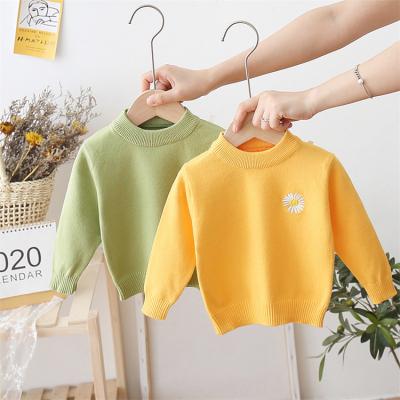 China New Fashion 0-5years Autumn Winter Baby Girl Toddler Girl Solid Knitting Top Sweater Newborn Anti-Shrink Long Sleeve for sale