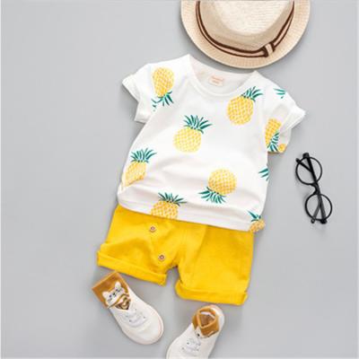 China 2020 New Summer Casual Short Sleeve Shorts Suits Cute Print Kids 2 Piece Sets for sale