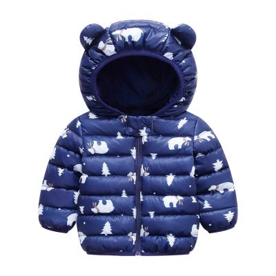 China Cute Anti-wrinkle Spring Babies Light Up Hooded Coat Boys Jacket With Ear for sale