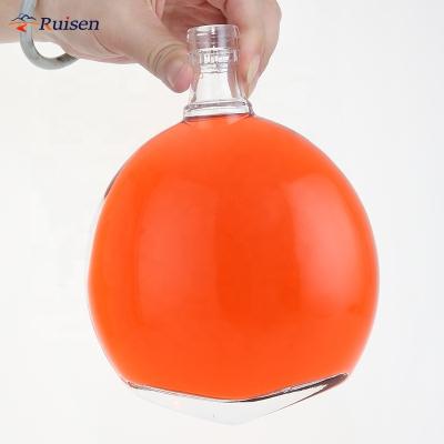 China Beverage Round 750ml Whiskey Bottle 700ml Whiskey Glass Bottle Glass Whiskey for sale