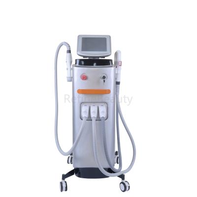 China Skin tightening 3 in 1 single shr IPL permanent hair removal carbon peeling radio frequency ND yag laser tattoo removal skin rejuvenation machine for sale