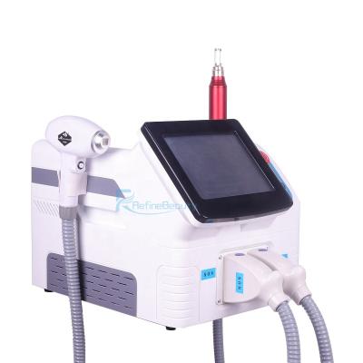 China Pigment Removal 2 Handles 808nm Diode Laser Skin Rejuvenation Tattoo Remover Eyebrow Treatment Laser Therapy Cosmetic for sale