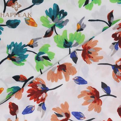 China HAPPEAK Shrink-Resistant Floral Pattern Printed Poplin Cotton Tana Lawn Liberty Print Fabric For Garment for sale