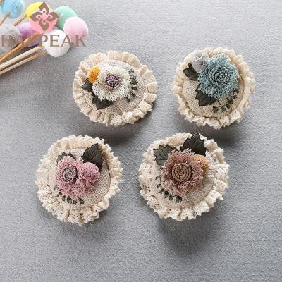 China HAPPEAK Flower Casual Handmade Brooch Pin Decoration Bulk Corsage Pin for Women for sale