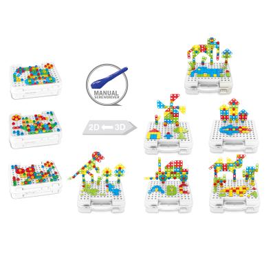 China Construction Toy Educational DIY Toys 3D Screw Puzzles Building Block Sets Kids Building Tool Kit Toolbox for sale