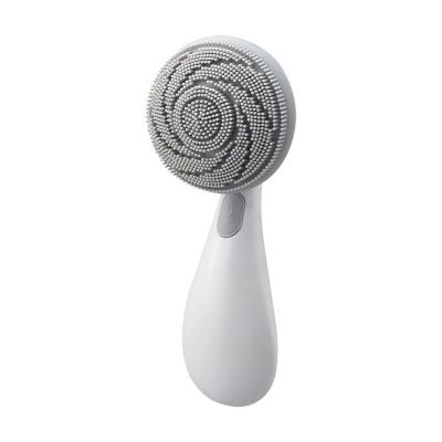 China Factory Outlet Silicone Multi Function Sonic Battery Powered Anti-Aging Waterproof Facial Massage DEEP CLEANSING Cleansing Brush For Skin Renewal for sale