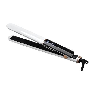 China Hot Selling Professional 360 Swivel Amazon Rope Beauty Salon Tool Hair Straighteners LCD Show Titanium Flat Iron Sellers for sale