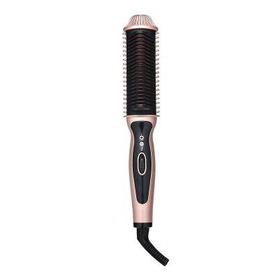 China Wenzhou SHENYUAN Styler Nondisposable Hot Tool Iron Comb Straighten Brush Electric Hair Straightener Brush For Men for sale