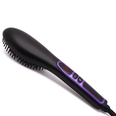 China Ionic function to choose most popular LED star top flat iron electric hair straightening brush for sale